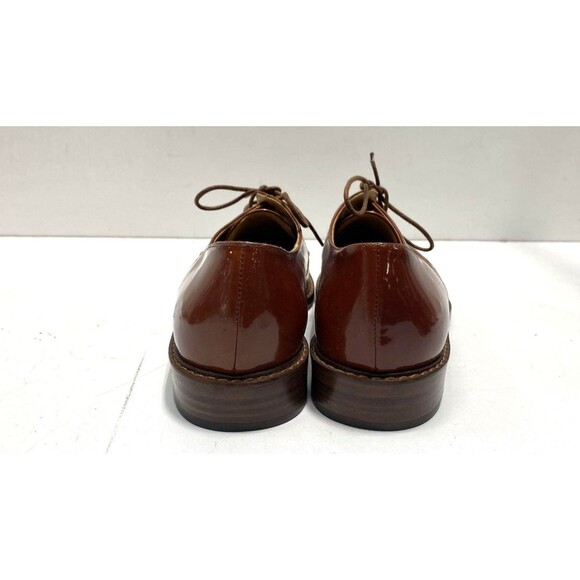 Vintage Cole Haan Brown Patent Leather Oxford Shoes- Made in Italy 6 B main image 7
